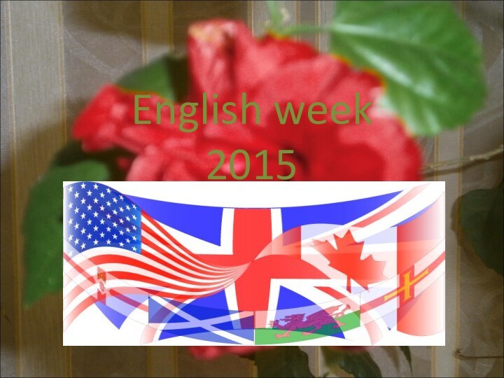 English week 2015