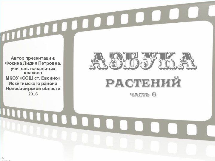 Автор презентации:Фокина Лидия Петровна,учитель начальных классовМКОУ «СОШ ст. Евсино»Искитимского района Новосибирской области2016