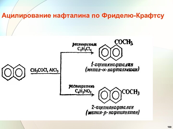 Ацилирование нафталина по Фриделю-Крафтсу