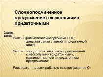 Сложноподчиненное предложение с несколькими придаточными