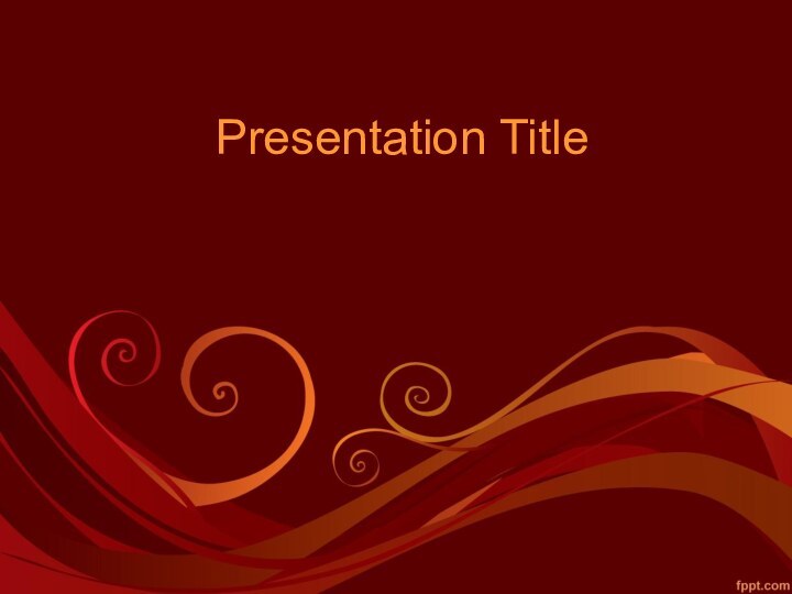 Presentation Title