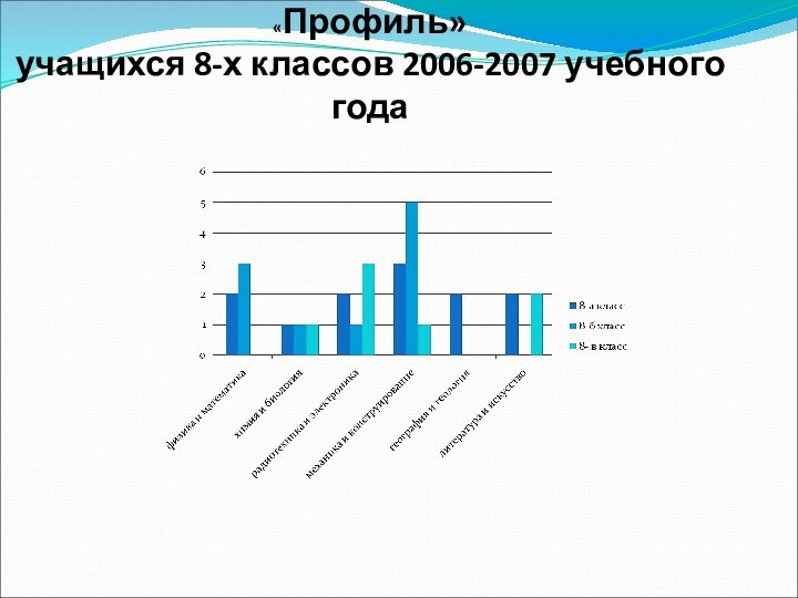 «Профиль» учащихся 8-х классов 2006-2007 учебного года