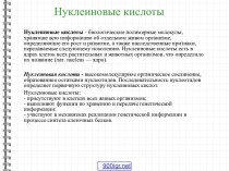 Виды нуклеиновых кислот