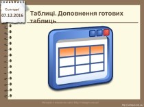 Додавання таблиць до текстового документу