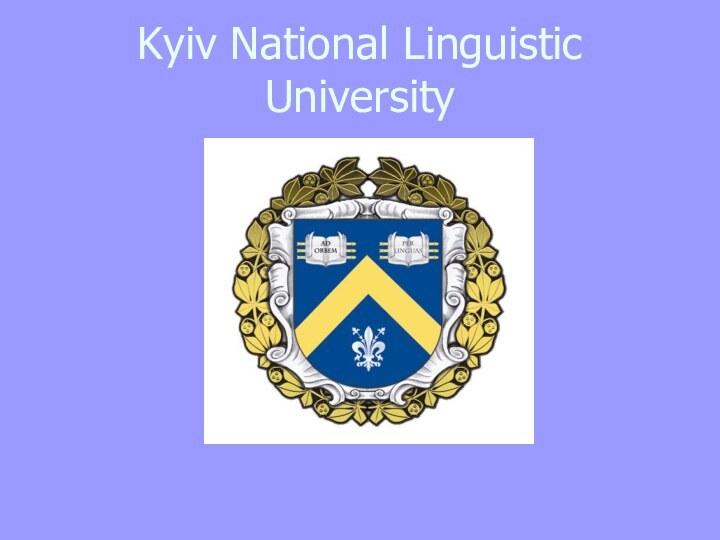 Kyiv National Linguistic University