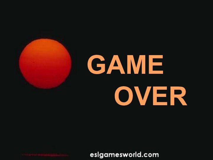 GAME    OVER