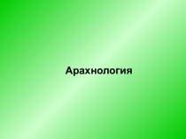 Арахнология