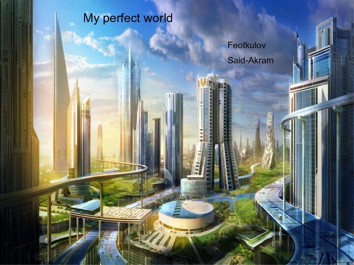 My perfect worldMy perfect worldFeotkulovSaid-Akram