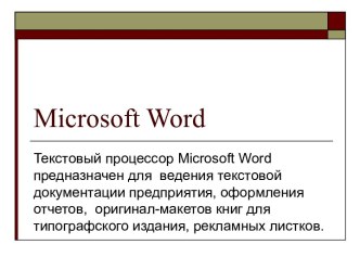 Microsoft Word