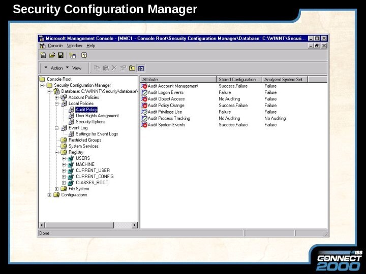 Security Configuration Manager