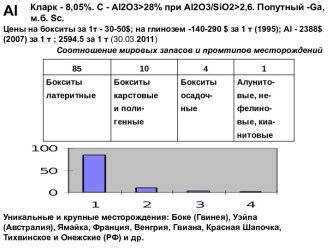 география металических полезных ископаемых