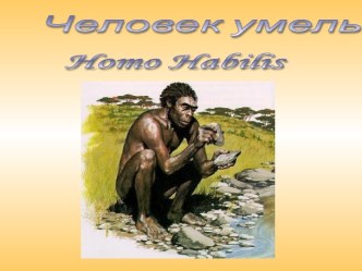 Человек умелый Homo Habilis