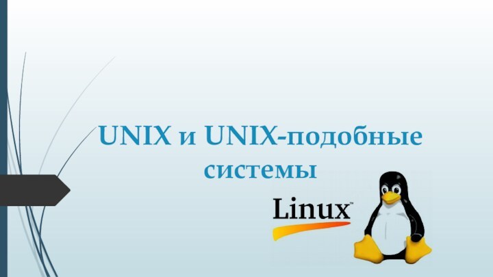 UNIX и UNIX-подобные системы