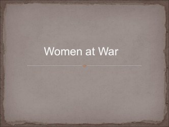 Women at War