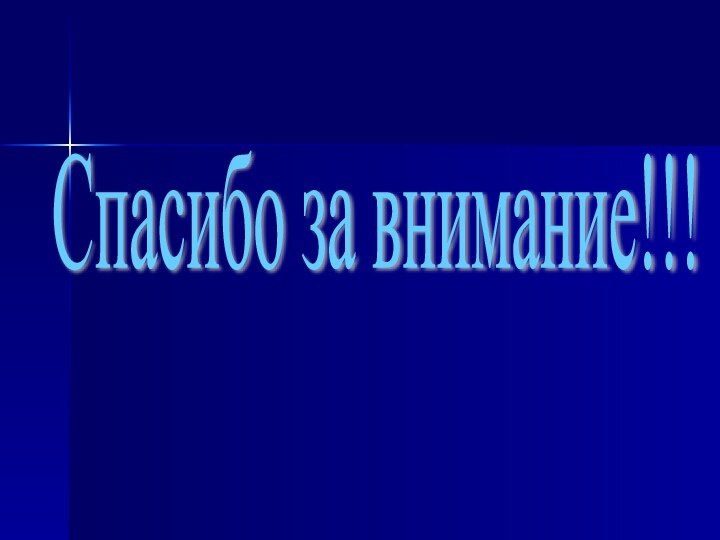 Спасибо за внимание!!!