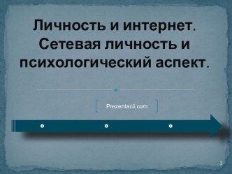 ЛИЧНОСТЬ И ИНТЕРНЕТ. СЕТЕВАЯ ЛИЧНОСТЬ И ПСИХОЛОГИЧЕСКИЙ АСПЕКТ