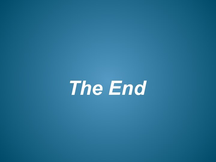 The End