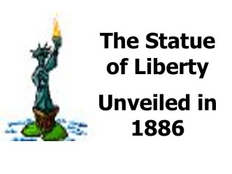 The Statue of Liberty Unveiled in 1886