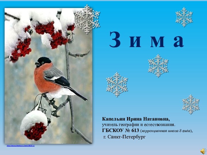 Капельян Ирина Натановна,учитель географии и естествознания.ГБСКОУ № 613 (коррекционная школа 8 вида),