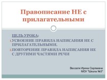 Правописание Не с прилагательными