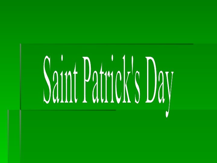 Saint Patrick's Day