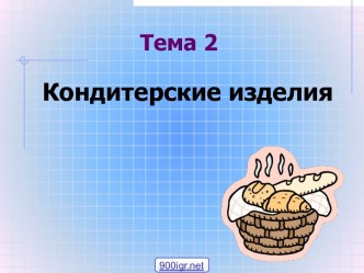 Кондитерские изделия