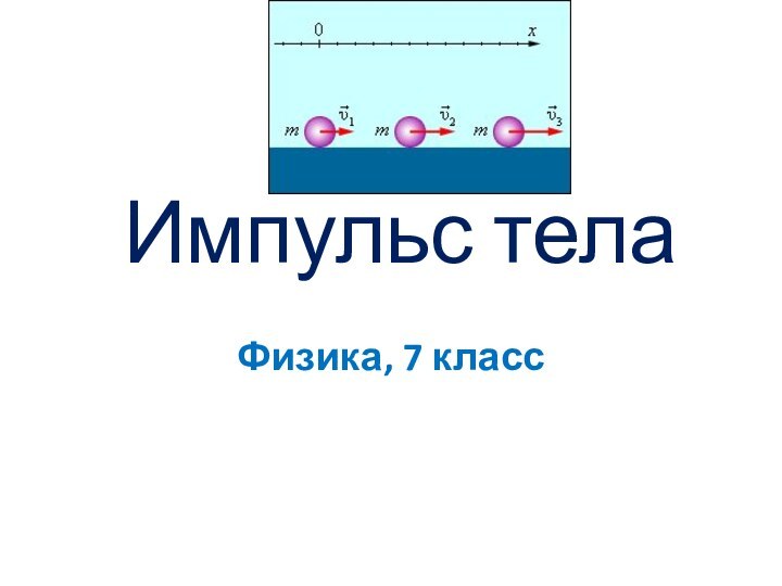 Физика, 7 классИмпульс тела