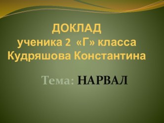 Нарвал