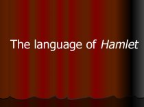 The language of Hamlet