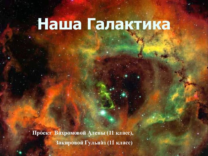 Наша ГалактикаПроект Вахромовой Алены (11 класс),