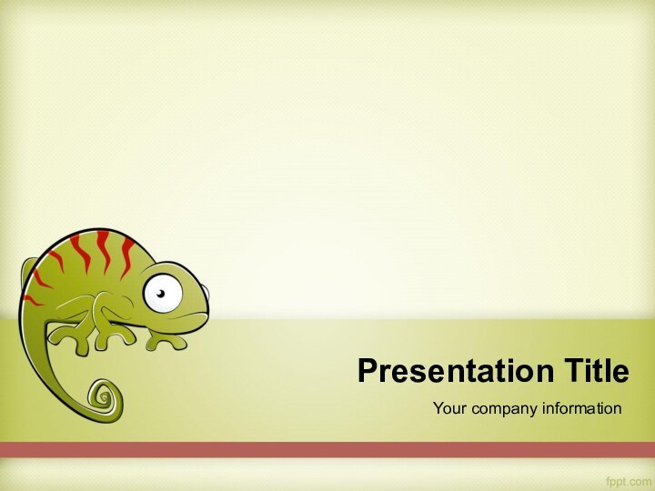 Presentation TitleYour company information