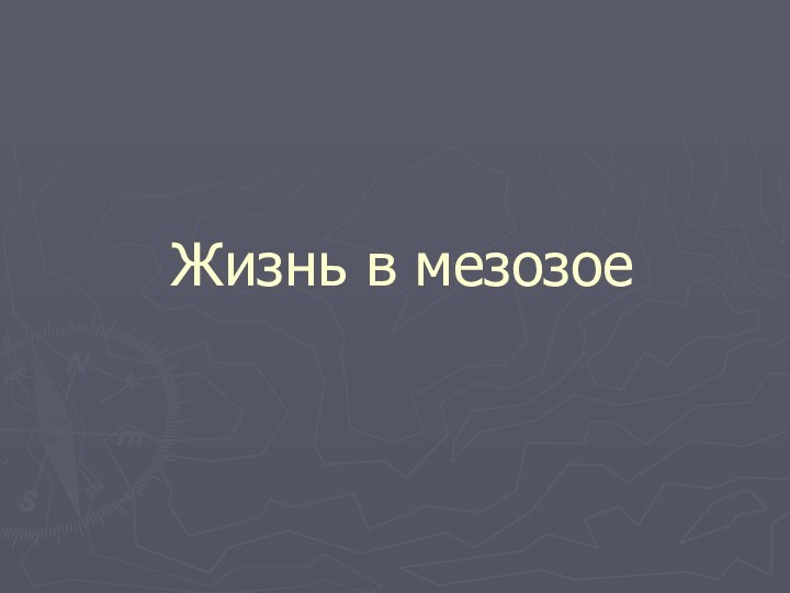 Жизнь в мезозое