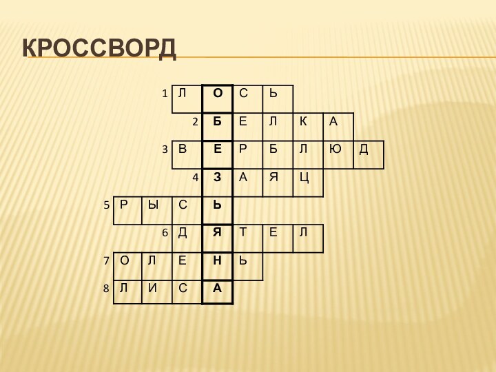 Кроссворд