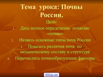 Почвы России