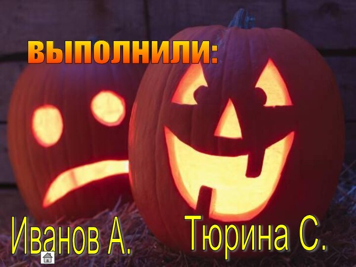 выполнили: Тюрина С. Иванов А.