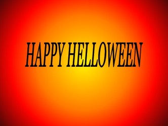 Happy helloween