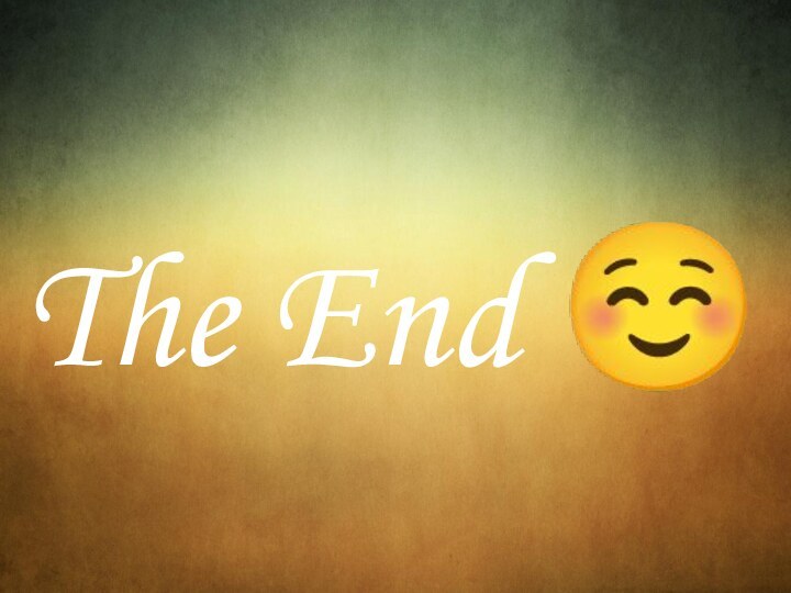 The End ☺