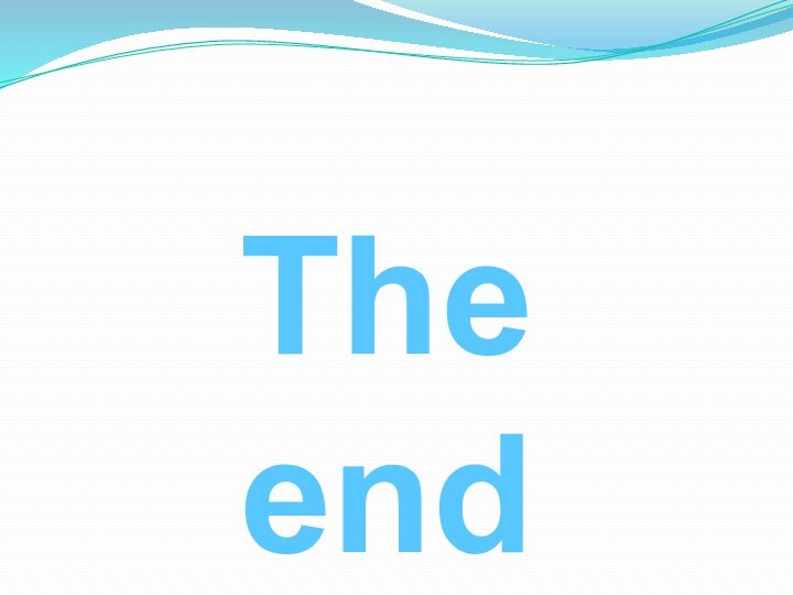 The end