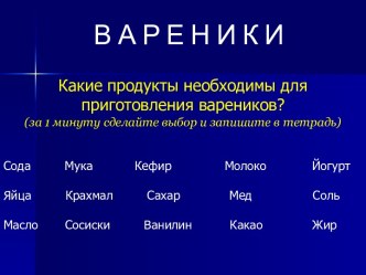 Вареники