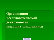 Исследовательская деятельность школьников