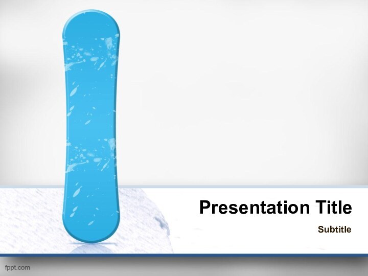 Presentation TitleSubtitle