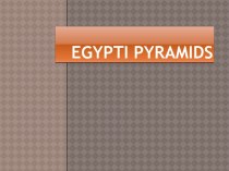 Egypti pyramids