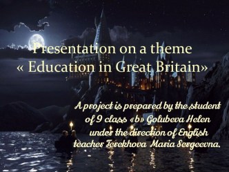 Education in Great Britain