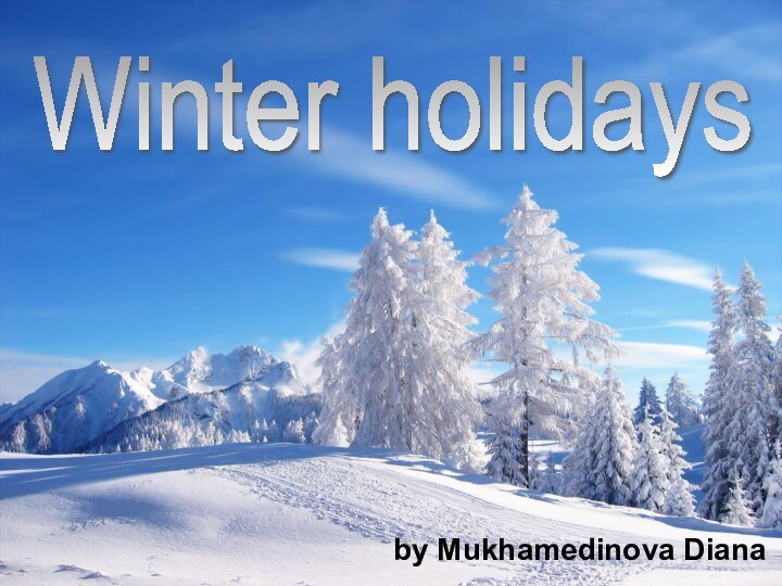 by Mukhamedinova DianaWinter holidays