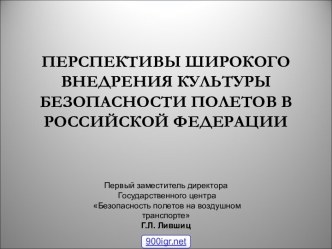 Безопасность на воздушном транспорте