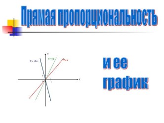 Прямая пропорциональность и ее график