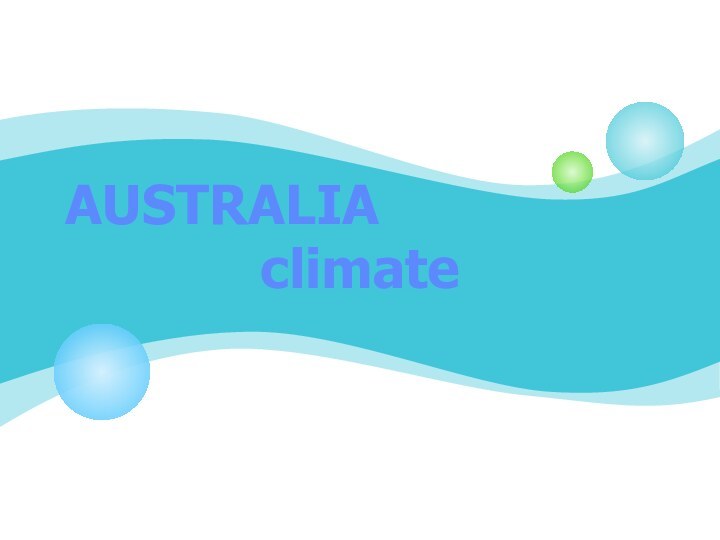 AUSTRALIAclimate