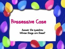 Possessive Case