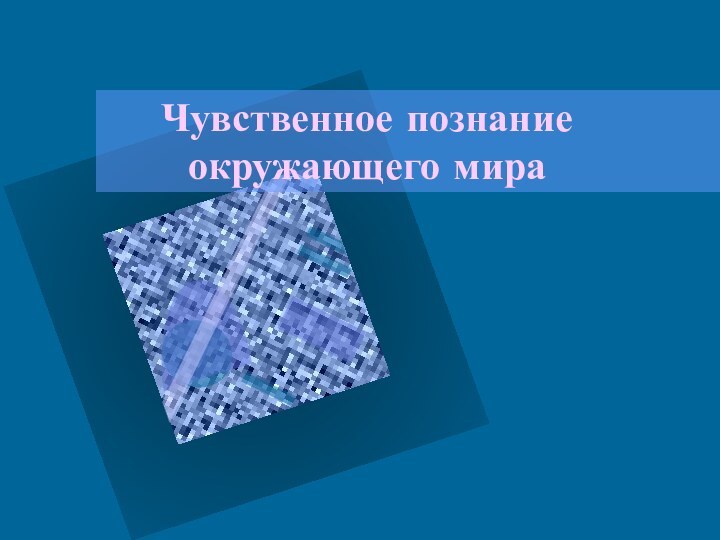 Чувственное познание окружающего мира