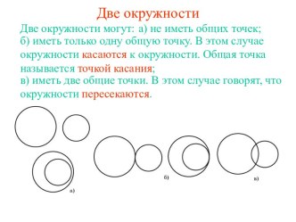 Две окружности